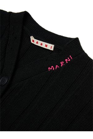 cardigan in cotone nero MARNI KIDS | M01633M00VX0M900